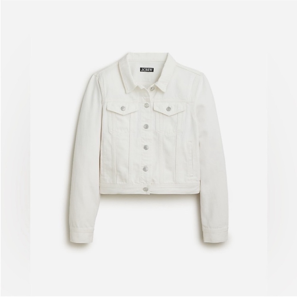 Jcrew white denim jacket - Picture 3 of 4